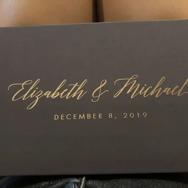 Индивидуальная фольга из розового золота свадебная книга каллиграфия имена