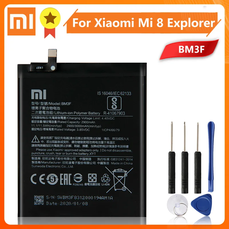 Xiaomi BM3F батарея для Xiao Mi 8 MI8 M8 Pro Mi8 прозрачная Разведочная серия 3000 мАч