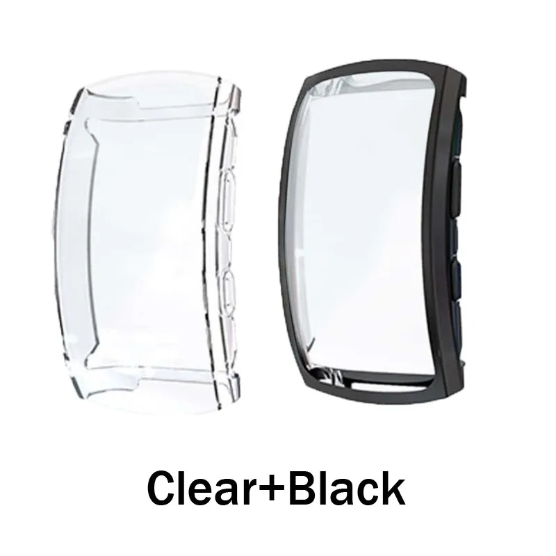 clear add black ТПУ оболочка мягкий чехол протектор для samsung gear fit2 pro Чехол умный браслет прозрачный защитный чехол s Аксессуары SM-R365 чехол s - Цвет: clear add black