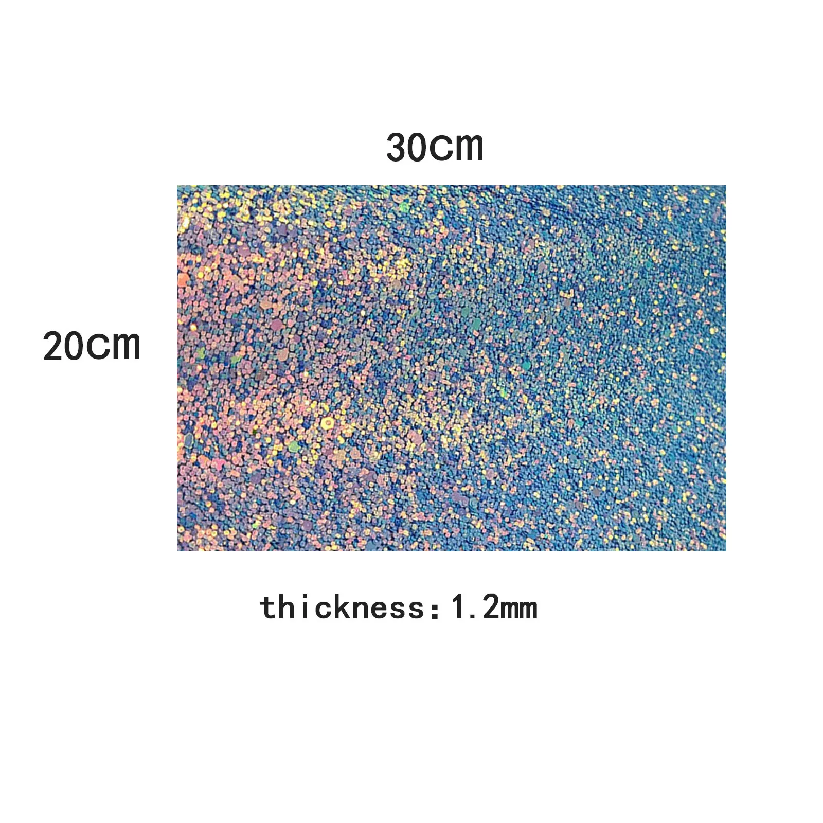 

25# 1 Roll Synthetic Letaher Stretch Backing Iridescent Chunky Faux Leather Crafts Fabric Making Decorative Accessories