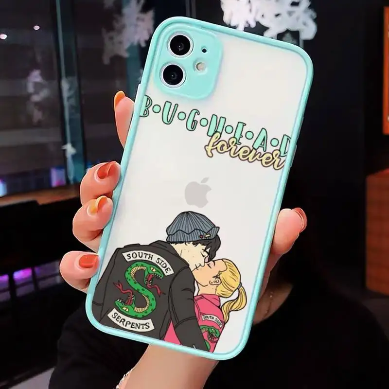 

Riverdale South Phone Cases Matte Transparent for iPhone 7 8 11 12 s mini pro X XS XR MAX Plus cover funda