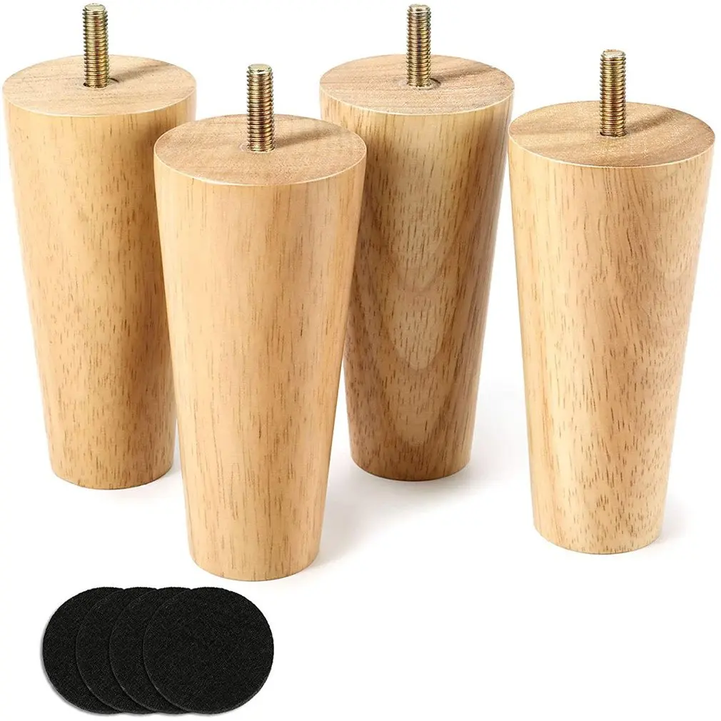 

Hot New 4pcs Solid Wood Sofa Leg Tea Table Leg High-strength Load-bearing Convenient Installation For Shoe Cabinet Fast Delivery