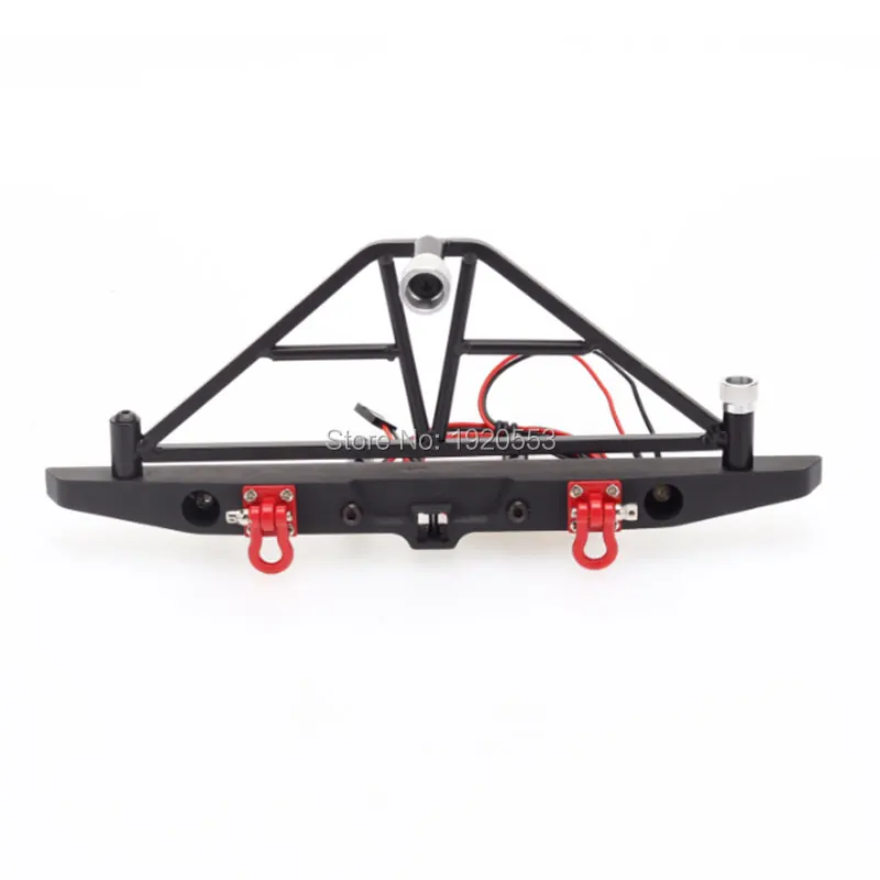 

Metal Front Bumper Led Light Rear Bumper Frame Parts For 1/10 RC Crawler Car Traxxas TRX4 D90 D110 Defender Axial SCX10 90046