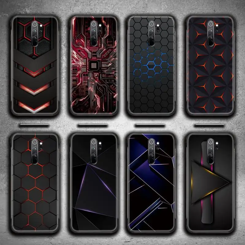 

Black Light Dark Figures Phone Case for Redmi Note 9 8 8T 8A 7 6 6A Go Pro Max Redmi 9 K20 K30 Pro