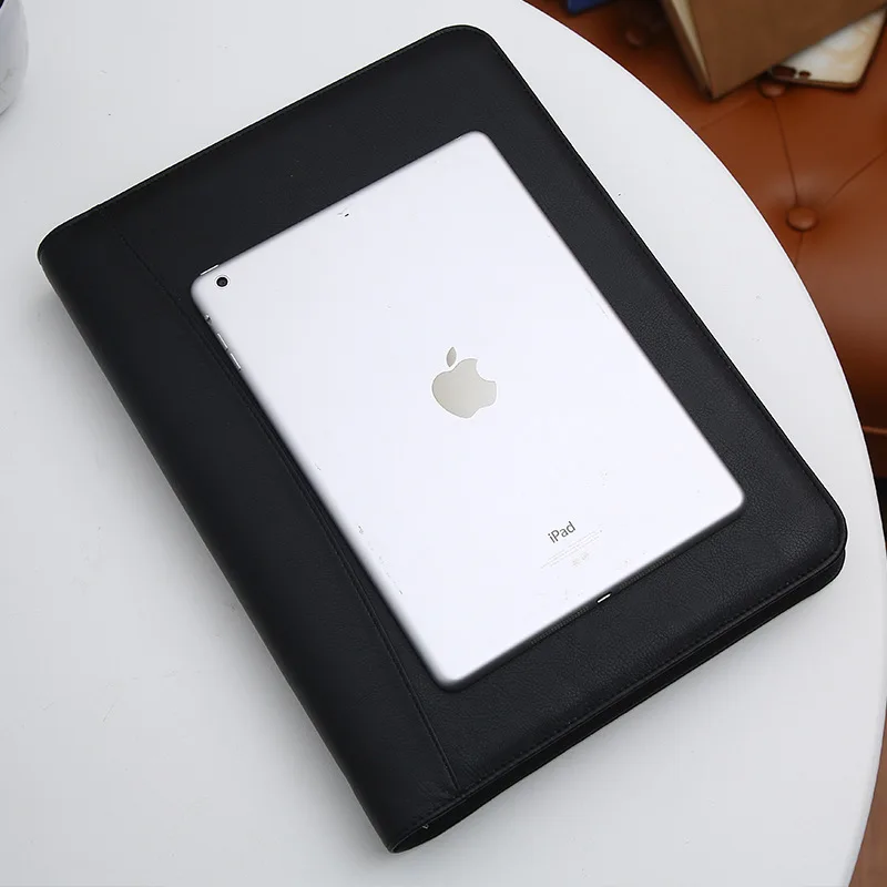 a4 file organizer phone holder document bag pu leather business folder manager conference calculator memo school office supplies free global shipping