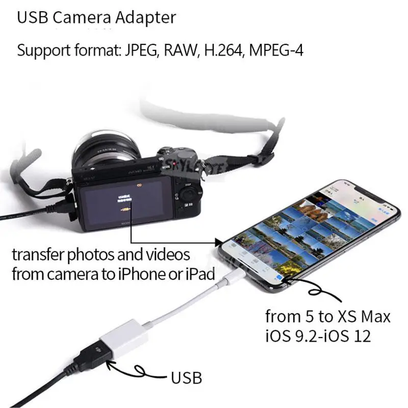 Для Apple интерфейс Мужской к USB Женский OTG кабель для Apple iPhone 5 5S 6 6s Plus 7