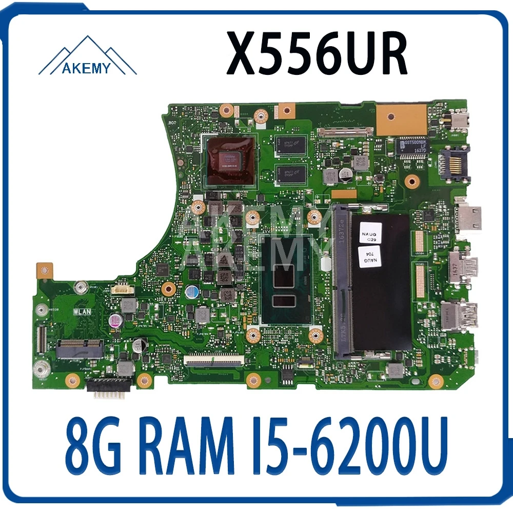 

Материнская плата X556UR, 8 ГБ/фонарь (V2G) DDR3 для Asus X556UV X556UJ X556UB X556UQ, материнская плата 90NB0BF0-R00050