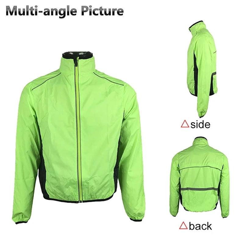Rain Cycling Jackets Breathable Reflective Bicycle MTB Road Bike Clothing Windproof Waterproof Long Jerseys Outdoor Sport Jacket | Спорт и