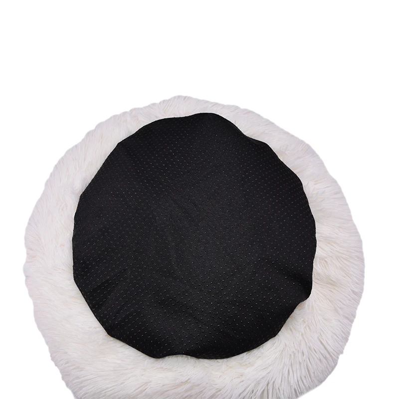 Кровать для собаки теплая круглая собачья будка длинная плюшевая зимняя кровать