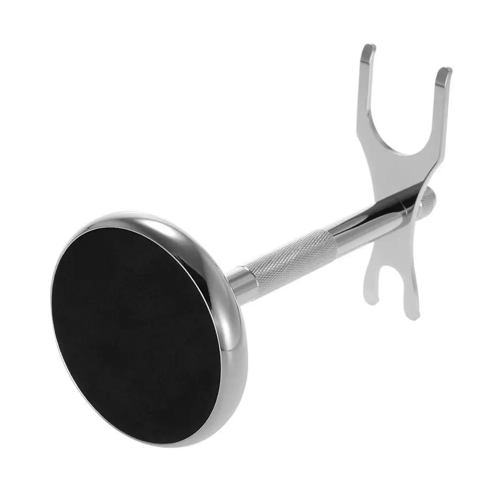 Deluxe Chrome Razor And Brush Stand - The Best Safety Stand. This Will Prolong Life Of Your Shaving |