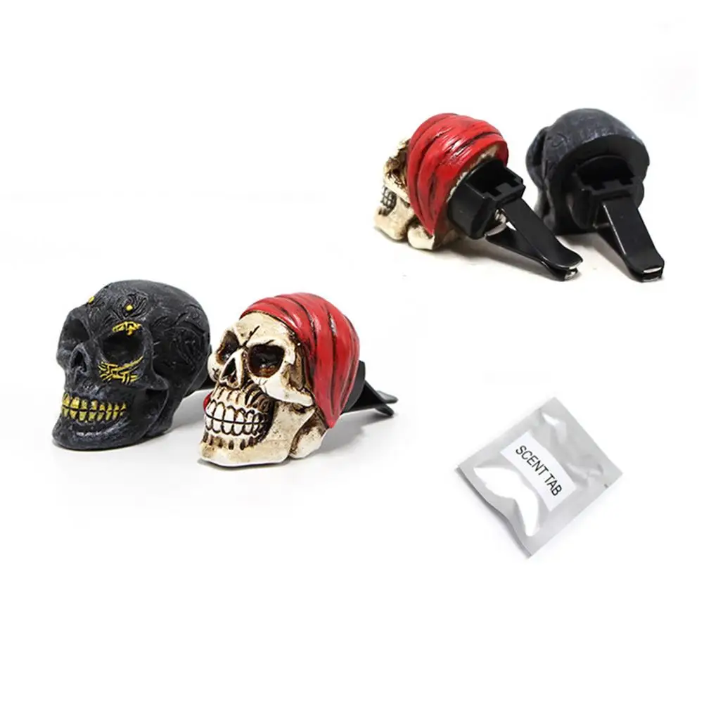 

Skull Car Interior Accessories Outlet Freshener Perfume Clip Car Air Freshener Clips Ghost Head Car Decor For Office Home Aro