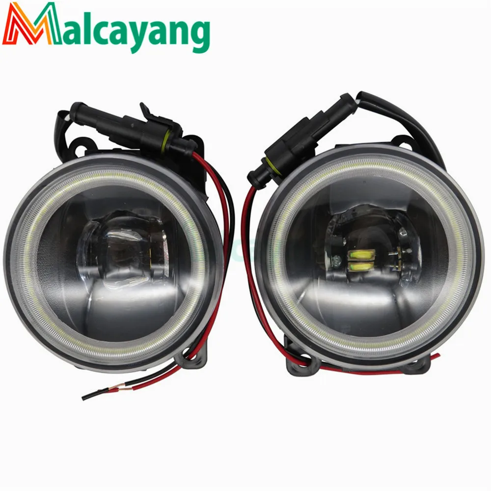 Светодиодный передние противотуманные фары круглые на бампер для Renault Megane 2 Saloon LM