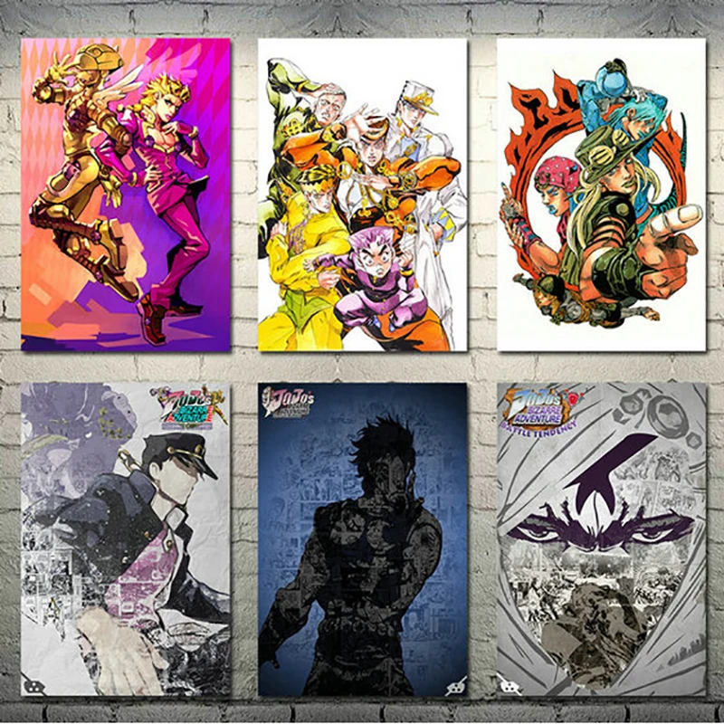 Япония картина в стиле аниме домашний декор JoJo S странные приключения действия HD