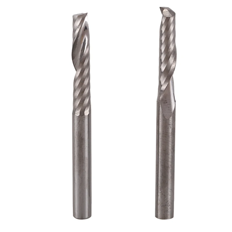 15Pcs SHK 4Mm Single Flute Down-Cut Spiral Endmills Left Hand Cutting Bit for Plastic Pvc Acrylic MDF Aluminum Woodworking | Инструменты