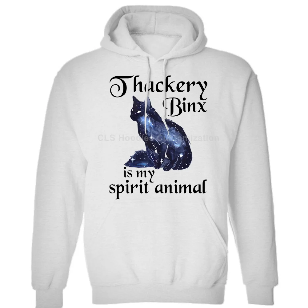 Thackery Binx is My Spirit Animal Sport серый унисекс Мужские Женские зимние толстовки бесплатная