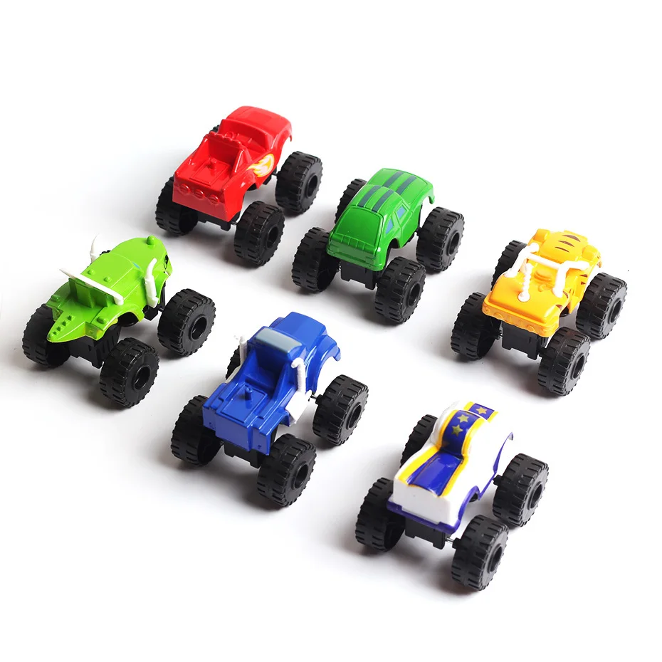 Monstere машинки игрушечные русские чудо дробилки грузовики фигурки сверкающие