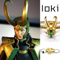 loki ring helmet matching rings set for women men super hero cosplay props jewelry trend charm gifts 2021 valentines day gift