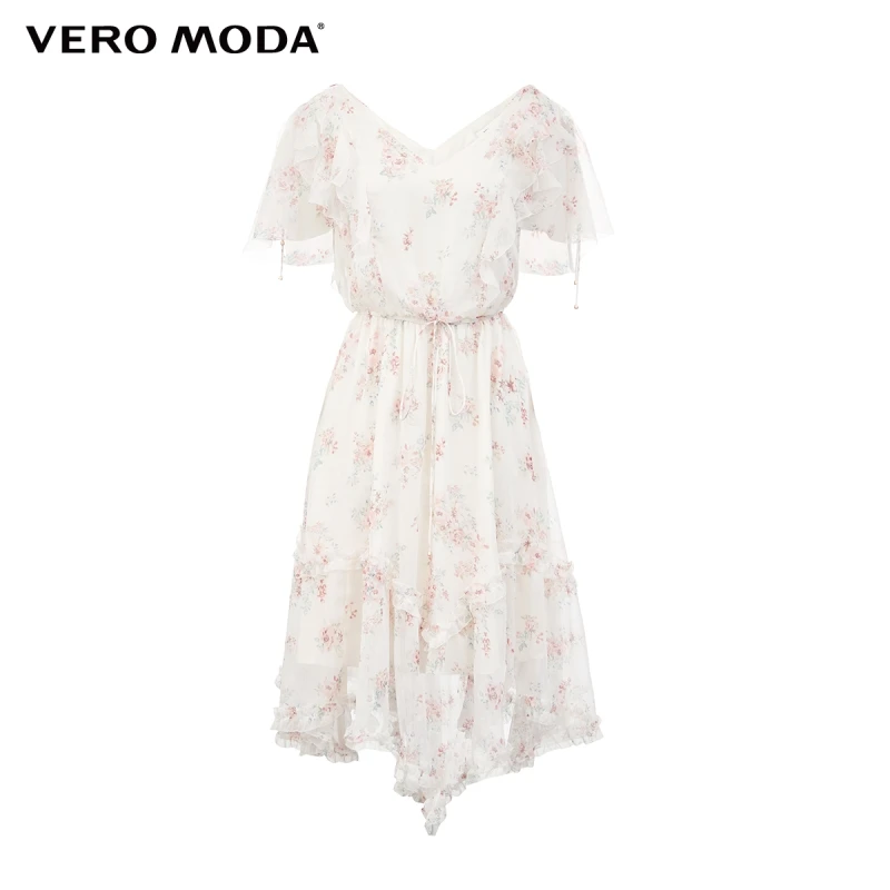 

Vero Moda Women Ruffled Sleeve Floral Chiffon Summer Dress | 32027B564