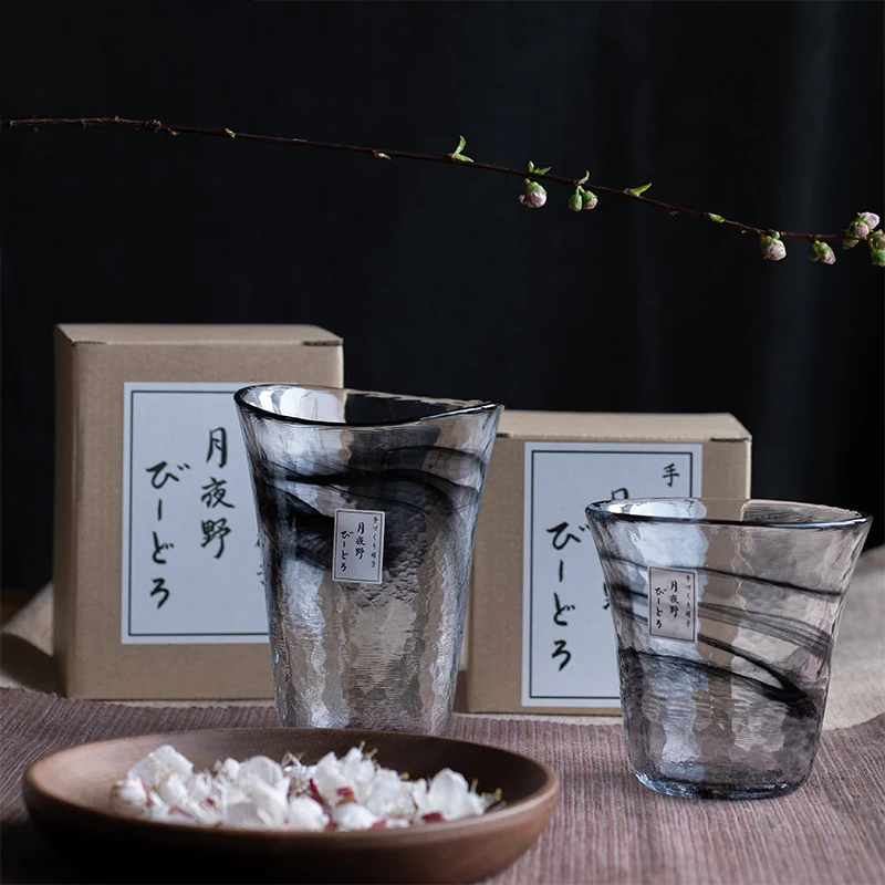 Японский стакан Tsukiyeye Kobo ручной работы для растушевки воды бокал вина чашка чая