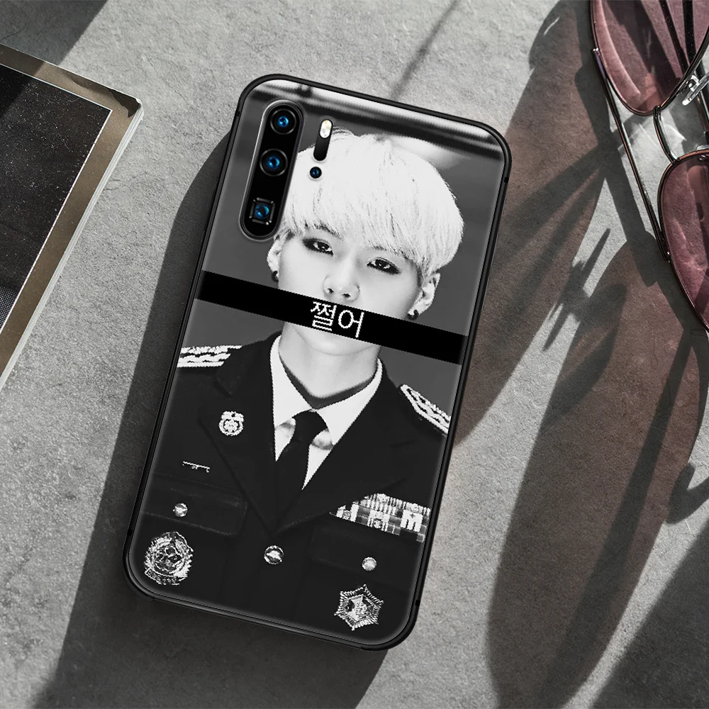 

Bangtan Boys SUGA Phone Case For Huawei P Mate 10 20 30 40 Lite Pro smart Z 2019 nova 5t black Funda Painting Back Silicone