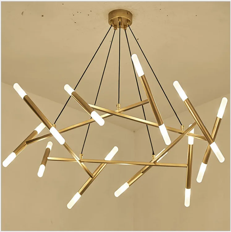 Хрустальный светильник в виде цветка лотоса современный квадратный