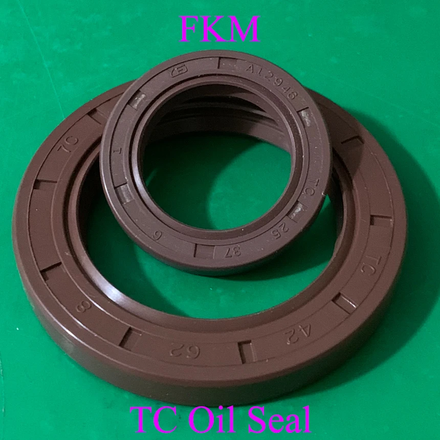 12*25*7/8/10 12x25x7/8/10 12*28*6/7 12x28x6/7 Fluoro FKM Fluorine Rubber Spring Two Lip TC Gasket Radial Shaft Skeleton Oil Seal |