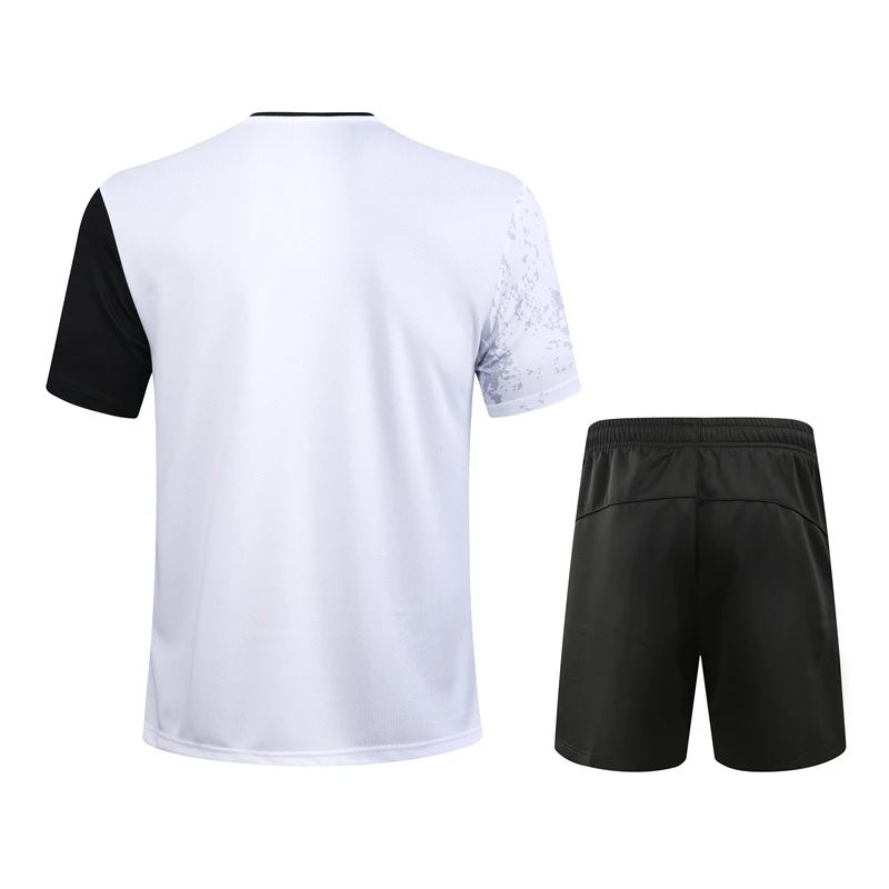 Новинка 2020 костюм для бадминтона мужские и женские шорты с коротким рукавом