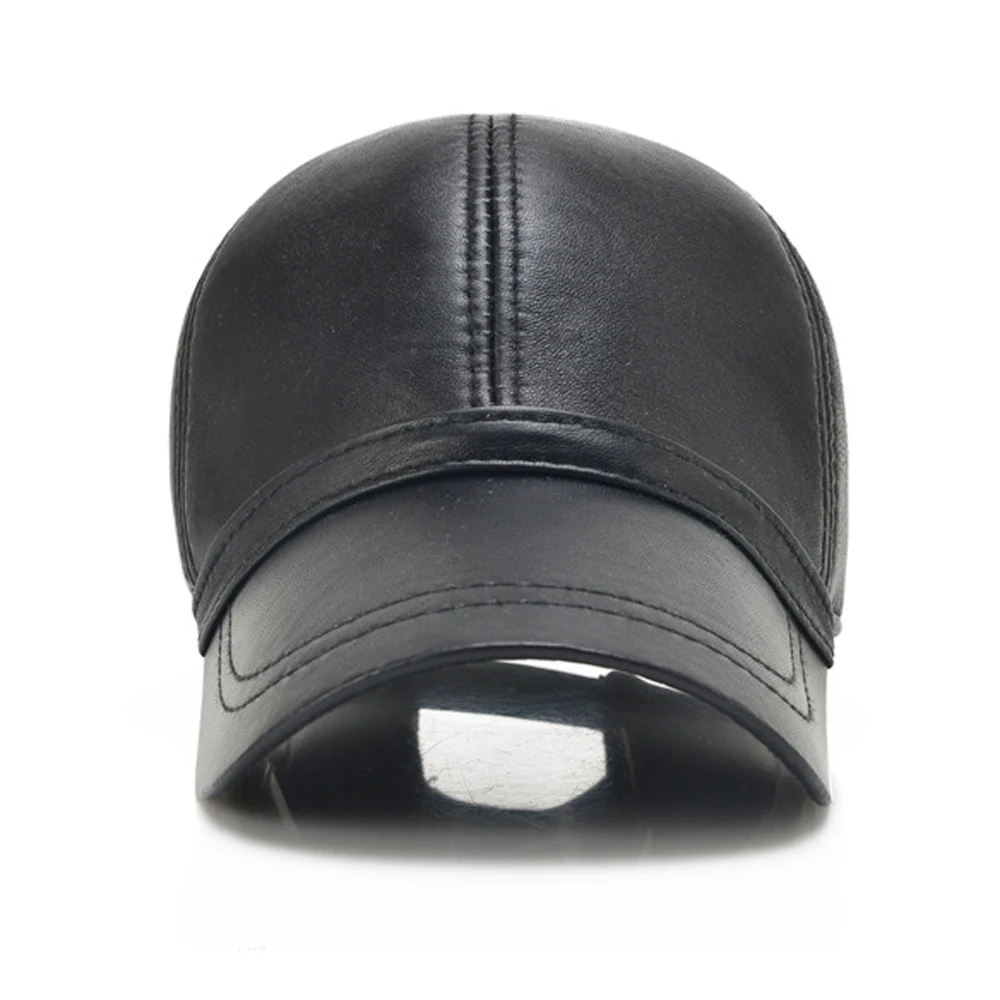 Бейсболка мужская из натуральной овечьей кожи на осень/зиму 2020 | Аксессуары для