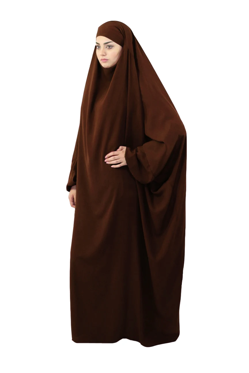 

Eid Hooded Muslim Women Hijab Dress Prayer Garment Long Khimar Jilbab Abaya Full Cover Ramadan Gown Abayas Islamic Clothes Niqab