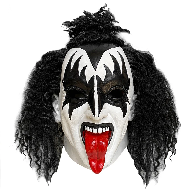 

Kiss Band Gene Simmons Punk Mask Latex Cosplay