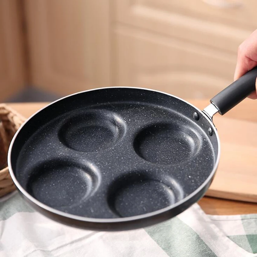 Четырехотверстная Яйцо Сковорода антипригарная сковорода Бытовая Пособия по