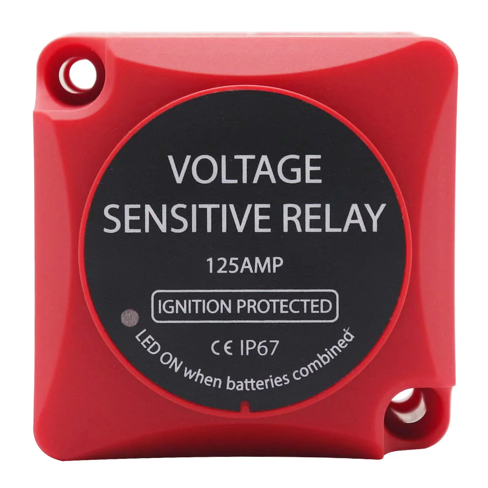 

2 Battery Bank Charging 12V 125A Voltage Sensitive Split Charge Smart Dual Battery Isolator Voltage Sensitive