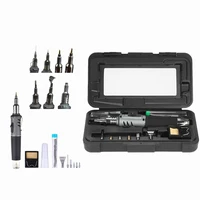 10 in 1 self ignition wireless gas soldering iron cordless welding torch kit portable automatic ignition butane gas burner