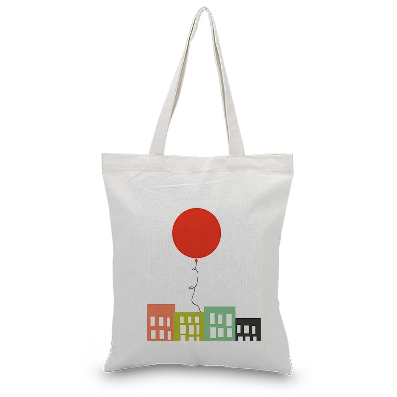 Воздушный шар хозяйственная сумка печать на заказ Печать текстовый логотип DIY