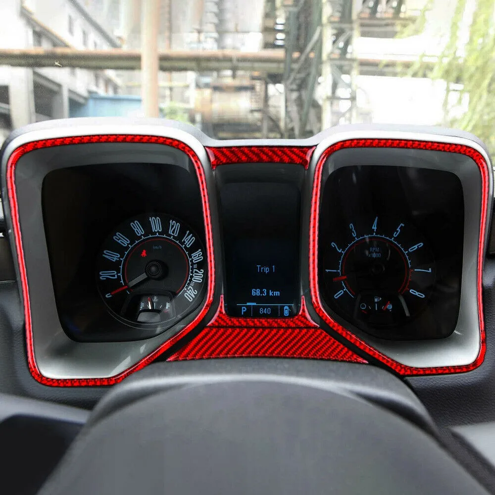 

5PCS/kit Speedometer Frame Sticker Accessories Decoration Parts Red Replacement