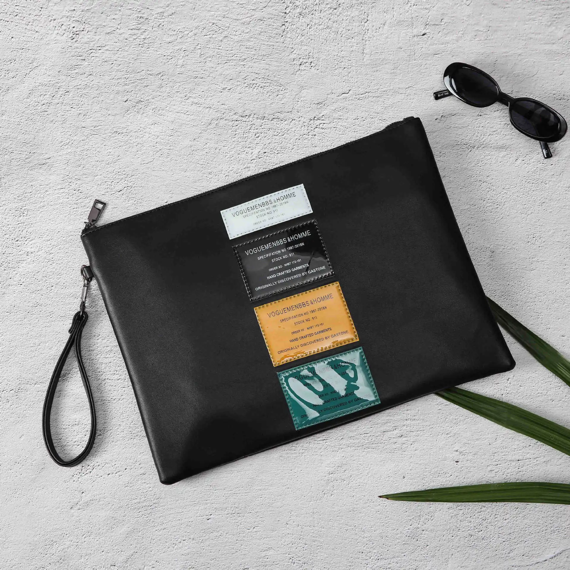 

2019 new large-capacity clutch fashion couples clutch fashion men's and women's handbags