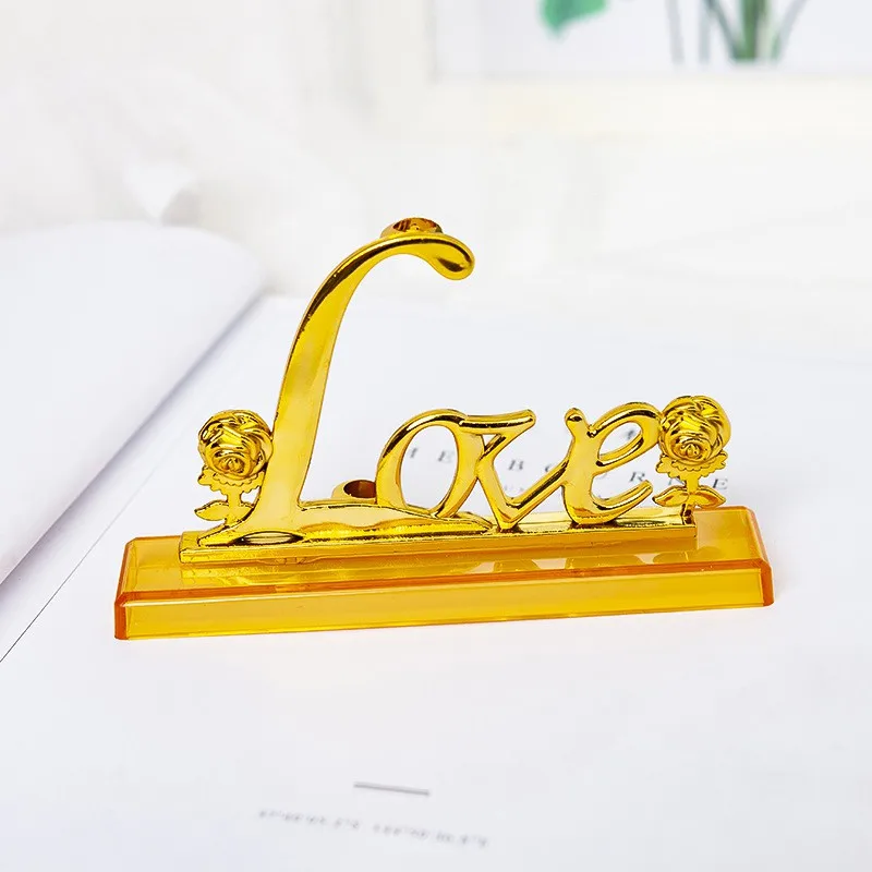 24K Gold Фольга отделка из розового романтический цветок с длинными стеблями любовь