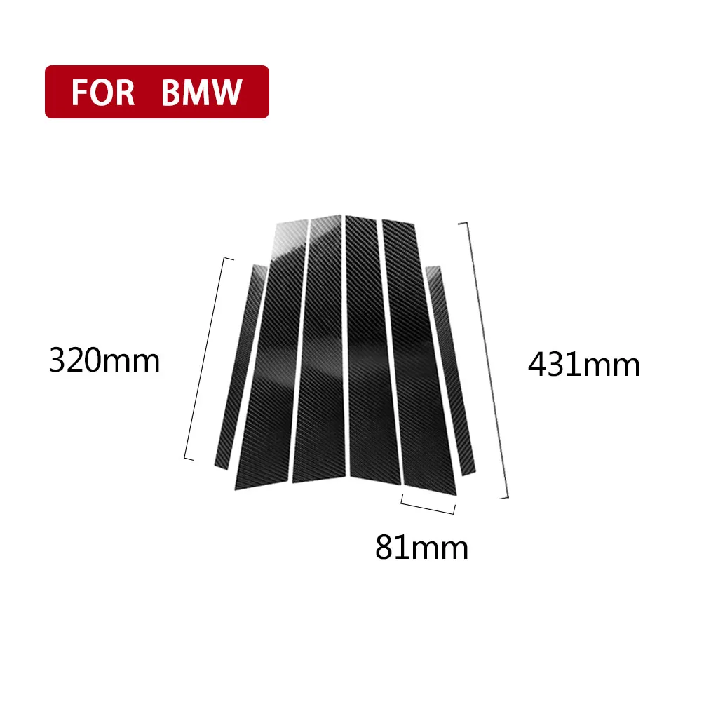 

Carbon Fiber Car Window B-Pillars Molding Trim Car Styling Stickers For BMW 3 Series F30 2013 2014 2015 2016 2017 Accessories