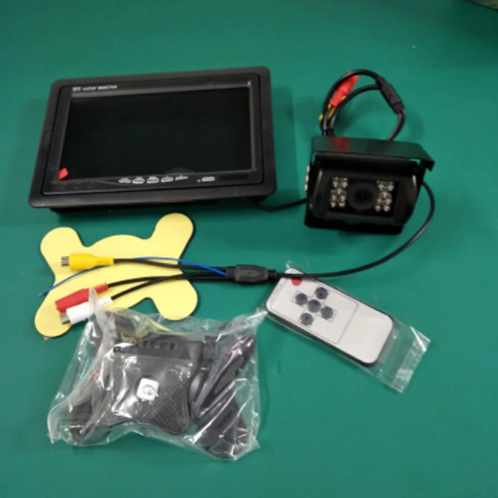 

Car Rear View Backup Reverse Parking Display 7 Inch TFT LCD Screen Monitor for Truck Bus Vehicle with Dual Camera