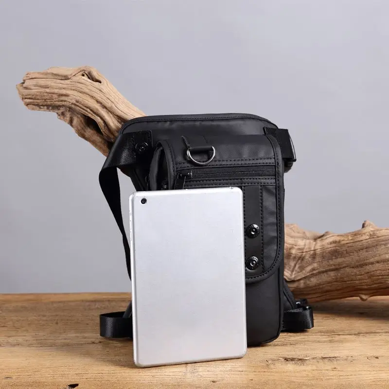 

Personalized men's waterproof bag, leg bag, messenger bags, motorcycle travel bag, chest bag, Rionera with belt