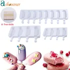 Форма для мороженого, формы для домашнего десерта, сделай сам, большой размер, форма для фруктового льда, лоток с палочками, пищевой силикон, инструмент для выпечки с 48 полостями