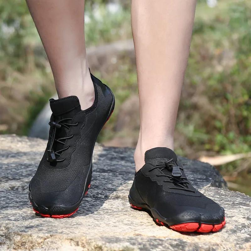 

Summer Barefoot Aqua Water Shoes Red New Beach Shoes Women Upstream Shoes For Men Sneakers Outdoor Swimming Gym Fishing Footwear