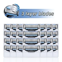 razor blades suitable for gillette mach 3 razor head 3 layers replacement shaving blades razor for safely facial cleansing