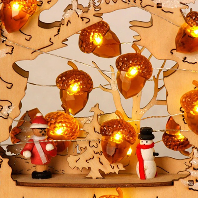 СВЕТОДИОДНАЯ Гирлянда Pinecone новогоднее и Свадебное украшение комнатное наружное