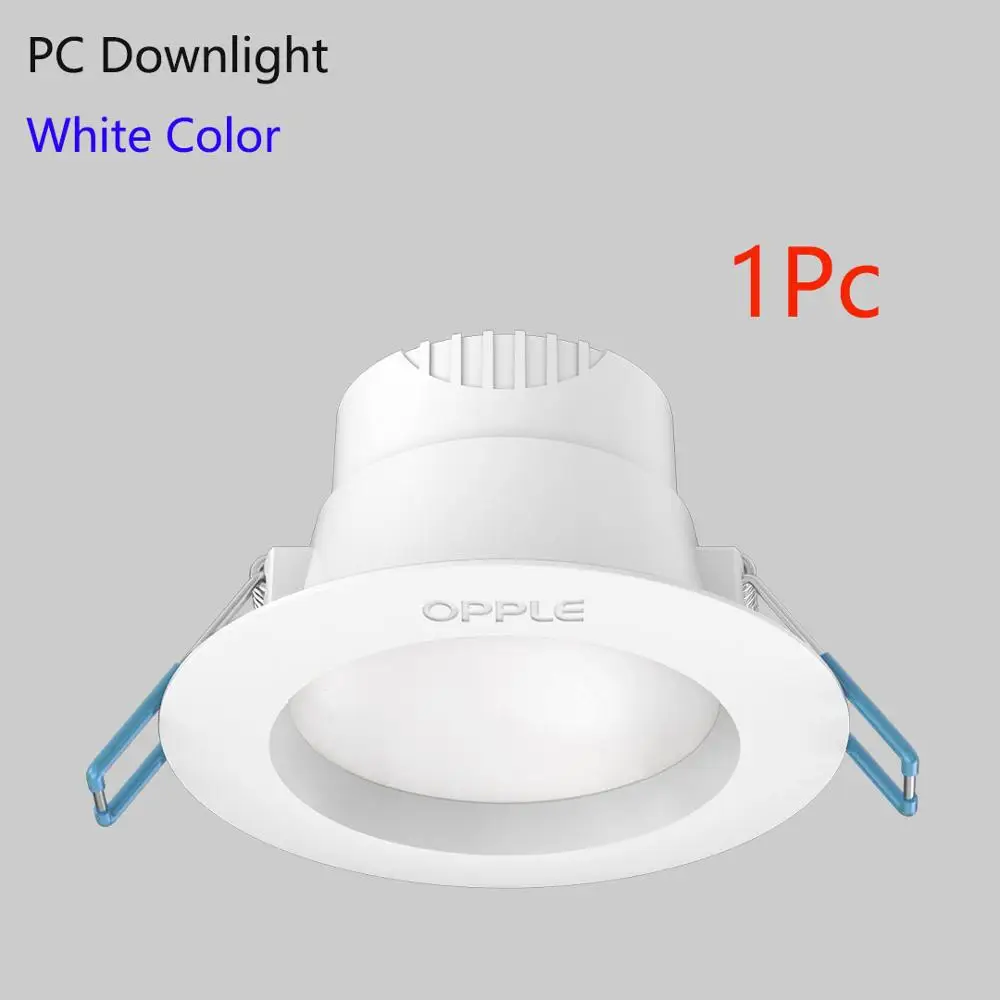 white color 1pc Xiaomi Opple светодиодный светильник 3 Вт угол 120 градусов светильник ing белый светильник и теплый потолочный встраиваемый светильник для дома и офиса - Цвет: white color 1pc