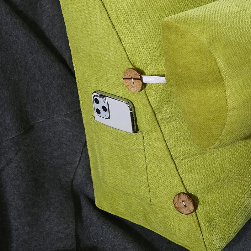 Velvet Triangular Backrest pillow Cushion Adjustable height For Sofa Cushions Bed Rest Pillow Back Support body | Дом и сад