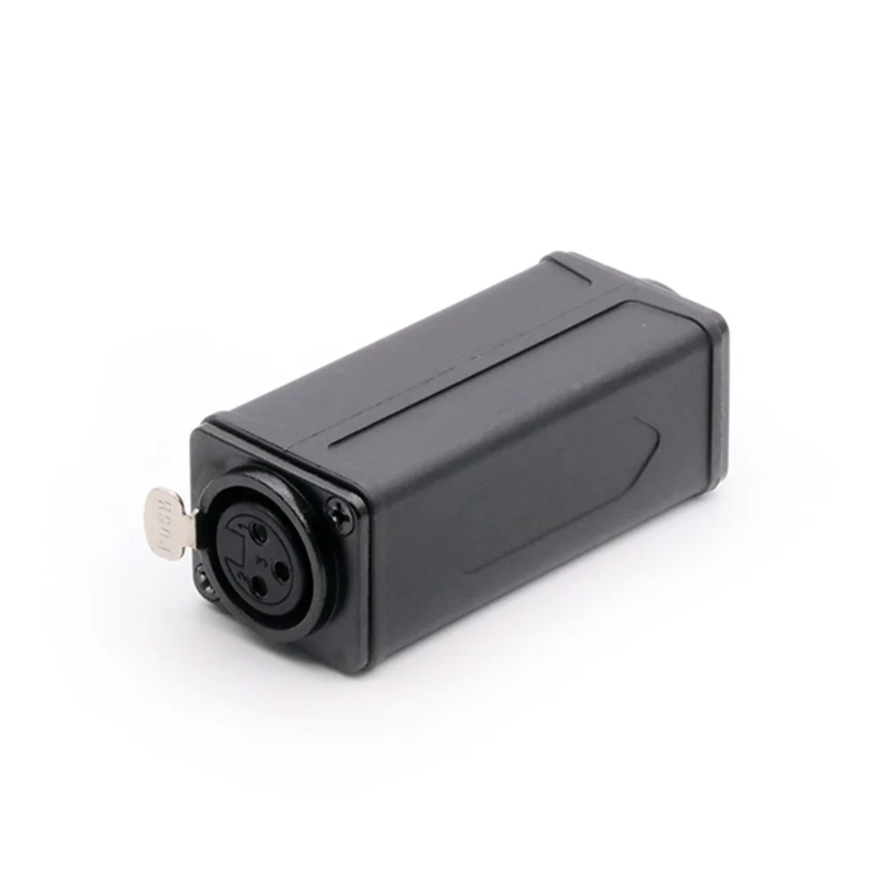 1PC New Arrival Black 3PIN XLR Straight Adapter High quality Panel Mount Connector Male to Female Extension | Обустройство дома