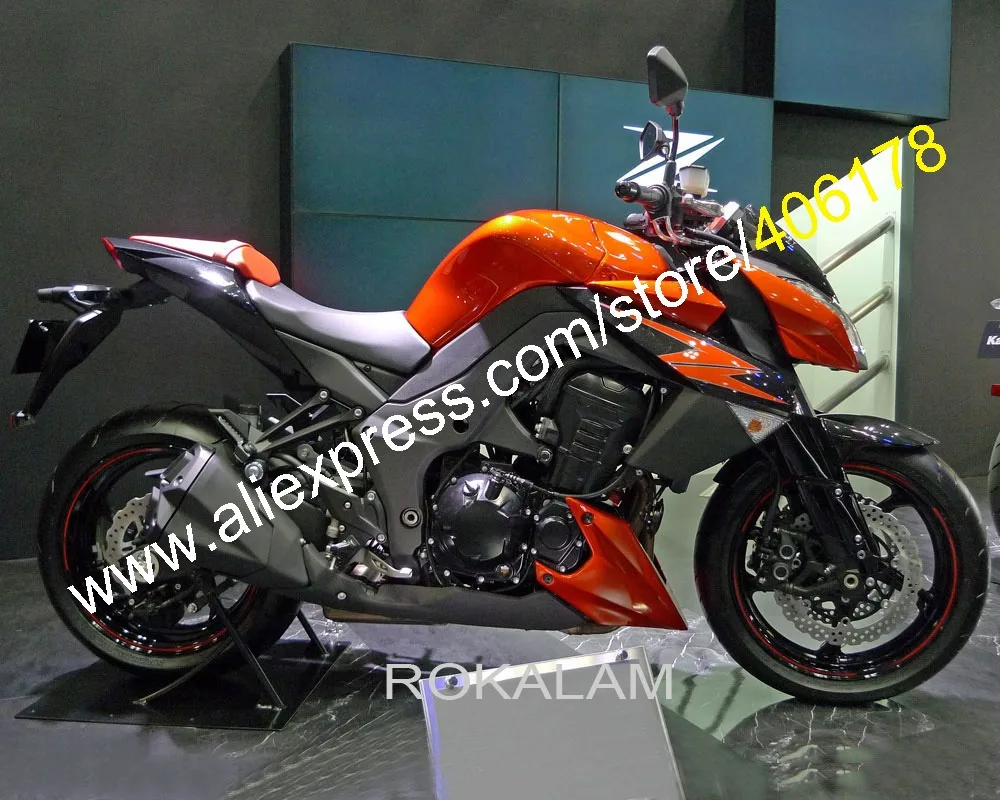 Канавки для Kawasaki Z1000 2010-2013 Z 1000 10 11 12 13 черные мотоциклетные обтекатели Комплект