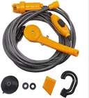 Электрическая душевая лейка для авто, портативный набор для мытья автомобиля, для отдыха на открытом воздухе, для путешествий, Мощный насос, 12 В