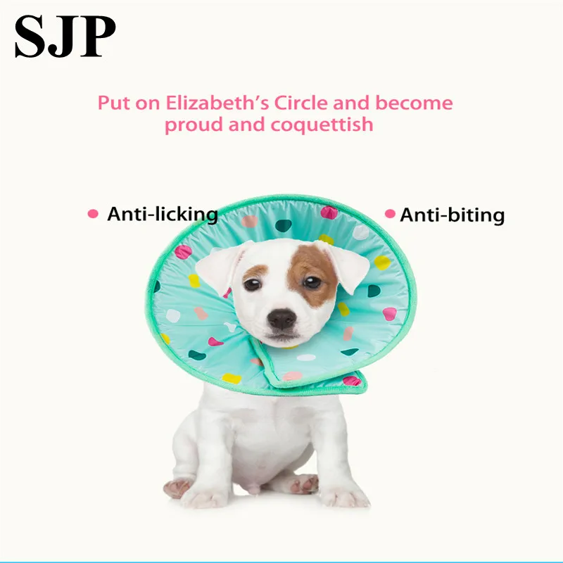 Защитный воротник для собак и кошек Pet Supplies Dog Elizabeth Sponge Soft Ring Anti-Smashing Anti-Scratch Protection Collar Cat Cone Wound-healing Ecollar on.